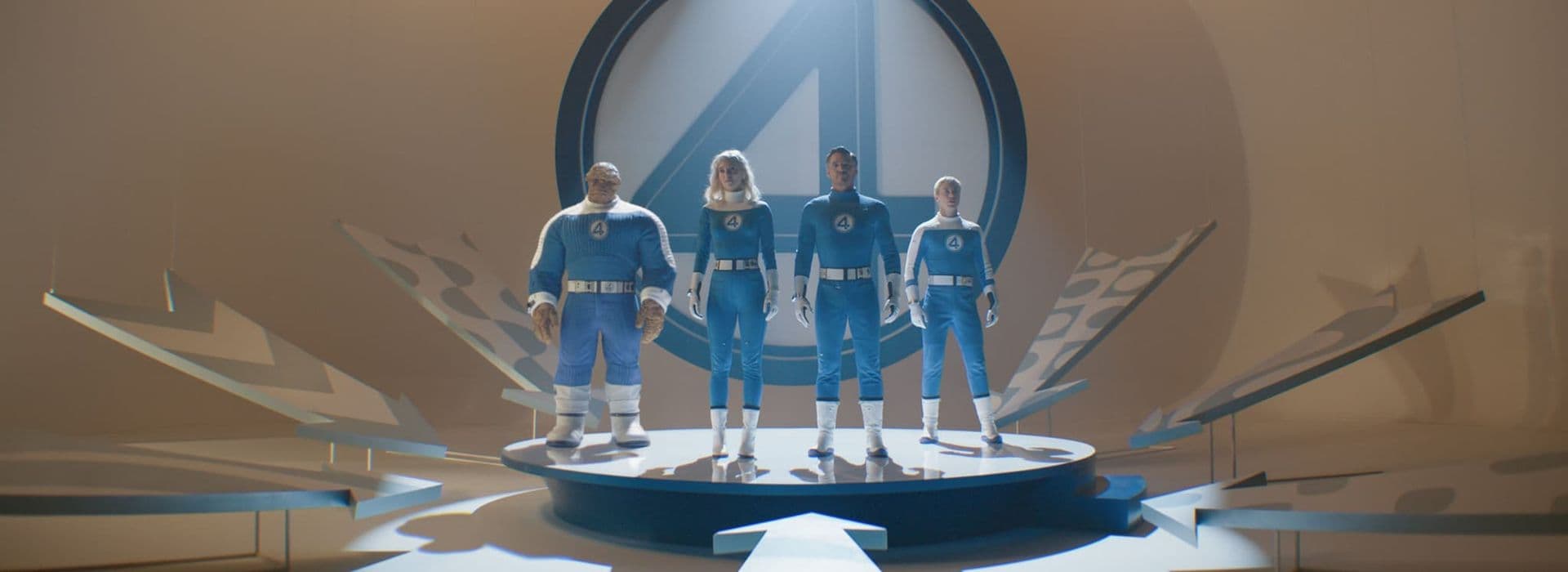 Imagen promocional de la película Los 4 Fantásticos: Primeros Pasos